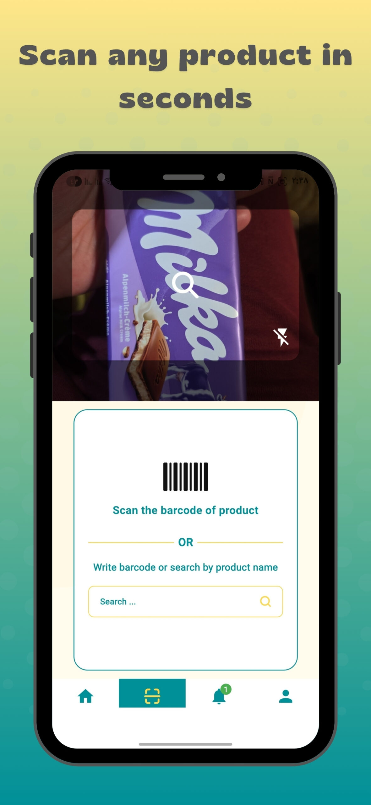 Produktscan in der App